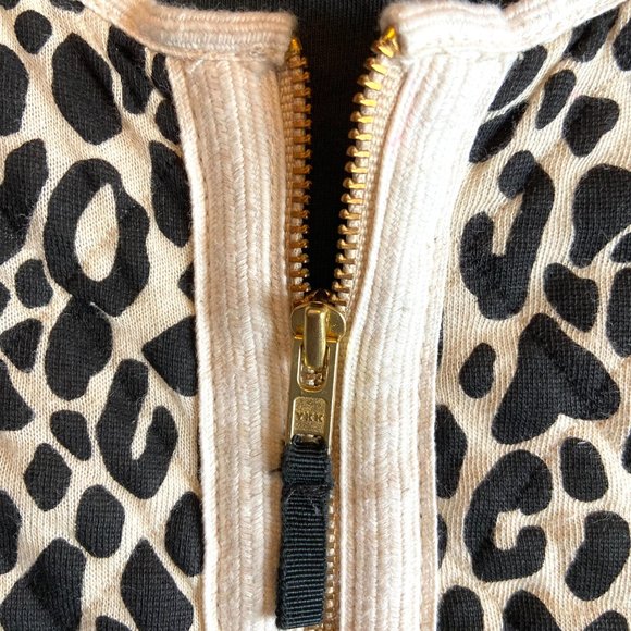 J Crew Crewcuts Quilted Cotton Jacket in Leopard Print, Girls size M (8-9), EUC - Picture 3 of 9